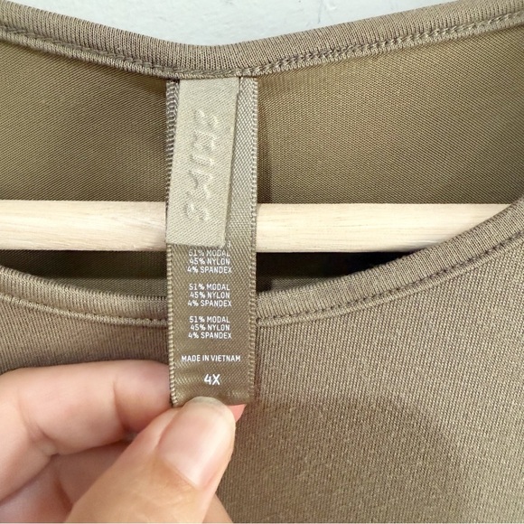 SKIMS Fits Everybody Long Sleeve Dress Crewneck Modal Blend Plus Size 4X - Picture 8 of 11